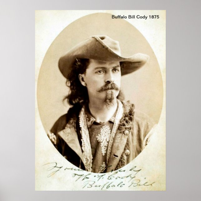 Impresión de Buffalo Bill Cody 1875 (Frente)