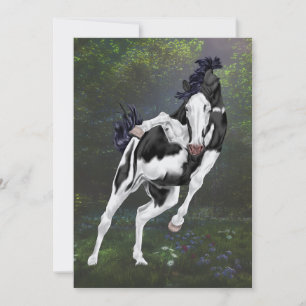 Impresión de caballos de pintura en blanco y negro