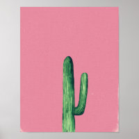 Impresión de cactus. Plantas en ilustracion de art