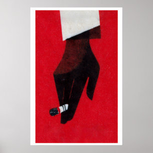 Impresión de caja de cerillas de cigarrillos antig