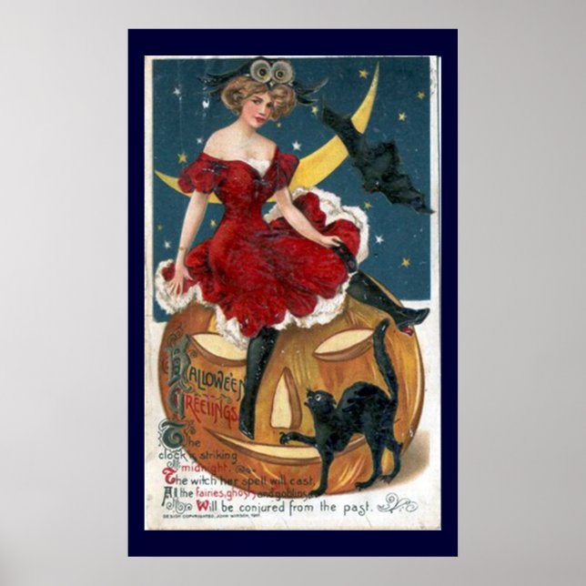 Impresión de calabaza de Halloween y amigos (Frente)