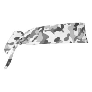 Impresión de camo negro, blanco y gris de moda