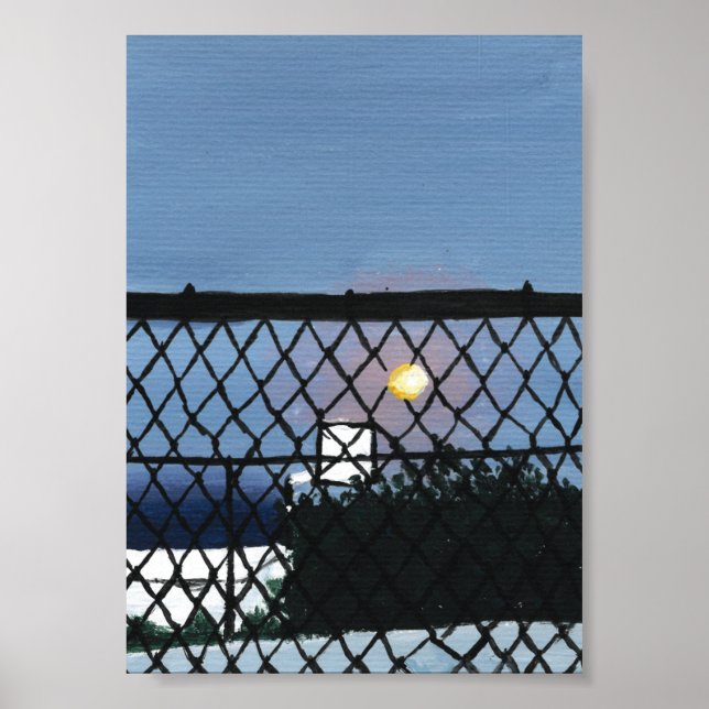 Impresión de cancha de baloncesto, papel de Poster