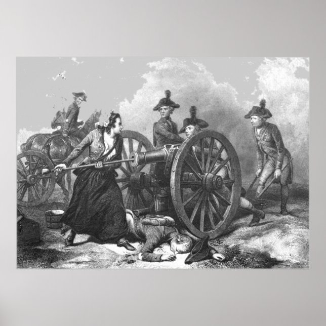 Impresión de cañón de tambor para la guerra revolu (Frente)