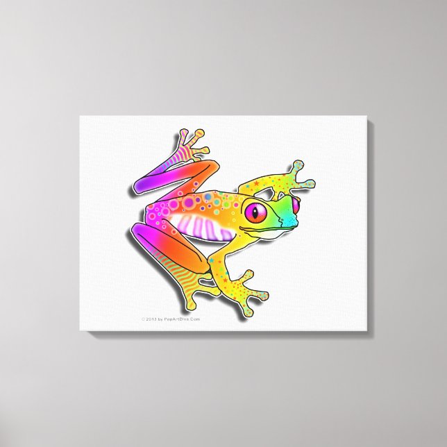 IMPRESIÓN DE CANVAS DE 18"X24" - ARTE POP DE FROG (Anverso)
