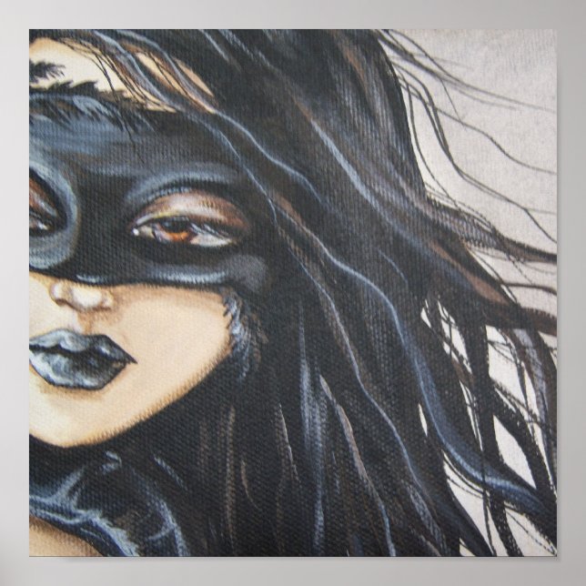 Impresión de canvas de ángel oscuro (Frente)