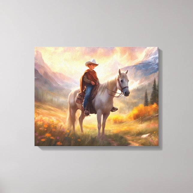 Impresión de canvas de arte en el dormitorio de Co (Anverso)