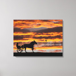 Impresión de canvas de caballo de carreras estánda