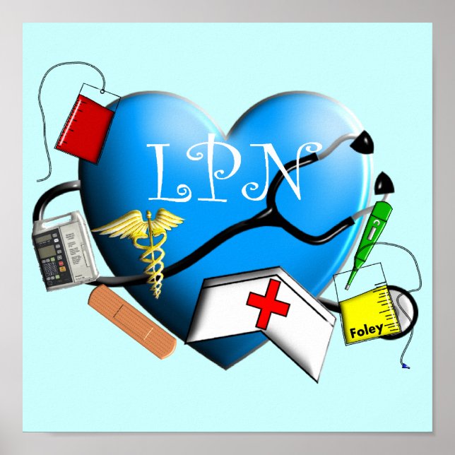 Impresión de canvas de enfermeras prácticas con li (Frente)