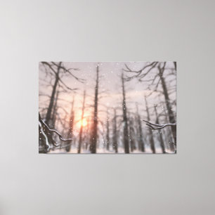 Impresión de canvas de ensueño de noche de inviern
