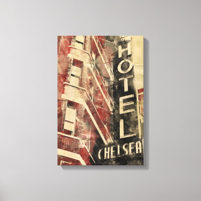 Impresión de canvas de Hotel Chelsea (Anverso)