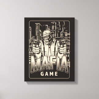 Impresión de canvas de juegos de mafia