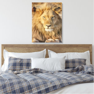 IMPRESIÓN DE CANVAS DE LION HOMBRE