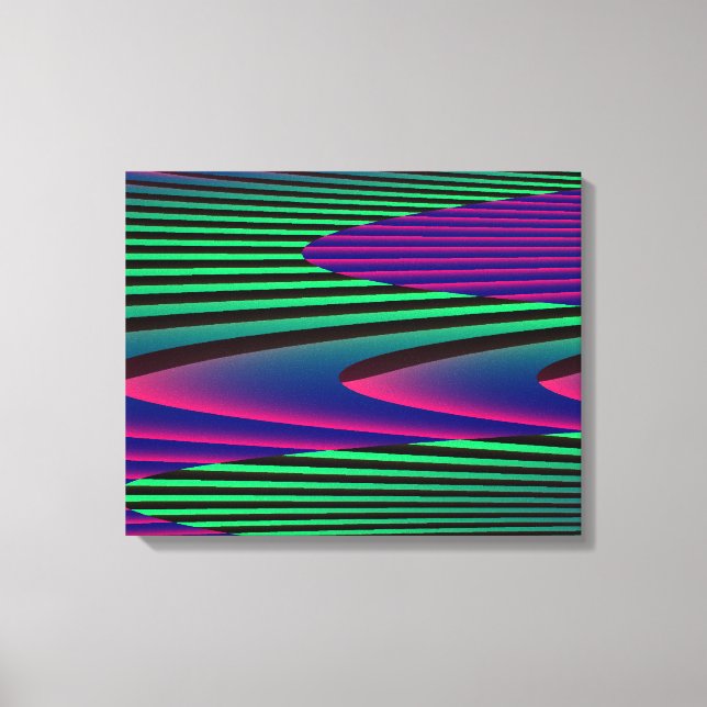 Impresión de canvas de Neon Seas (Anverso)