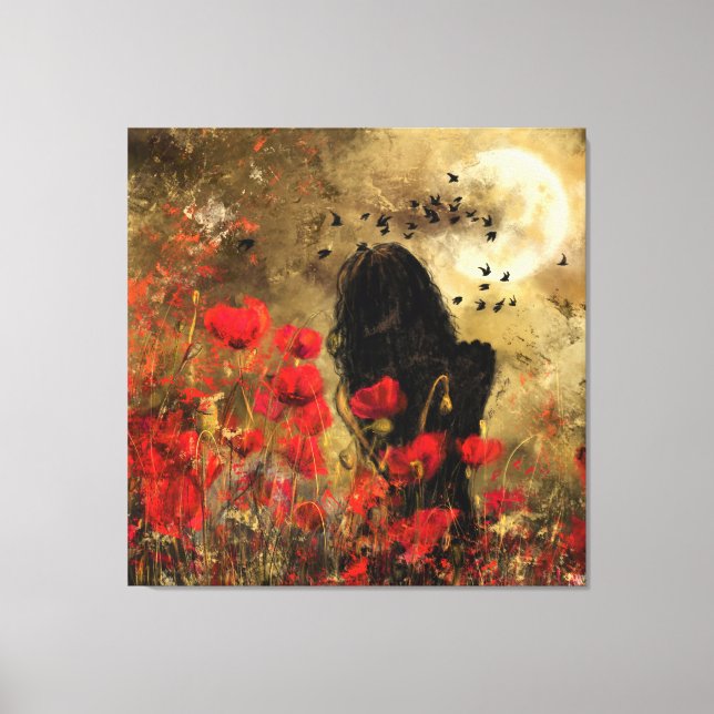 Impresión De Canvas De Poppies (Anverso)