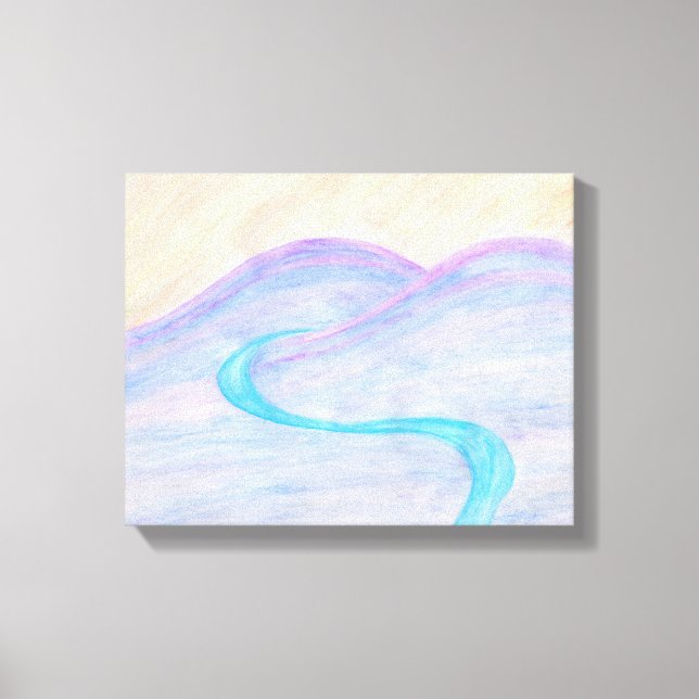 Impresión de canvas de río desierto (Anverso)