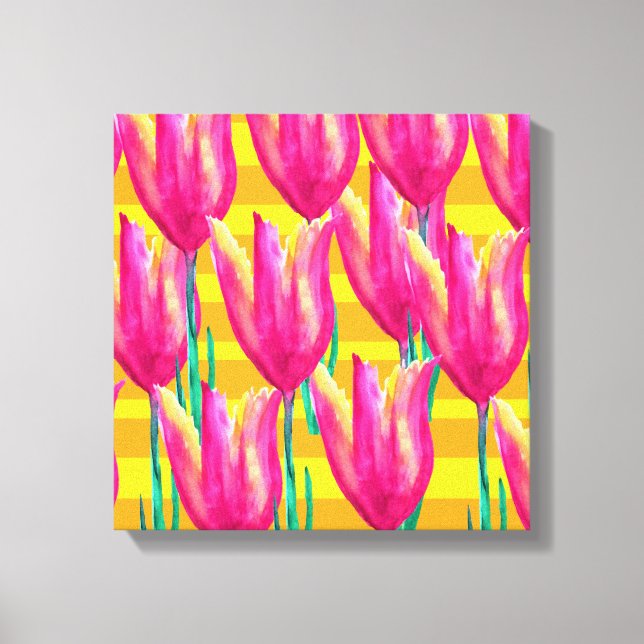 Impresión de canvas de tulipanes de primavera (Anverso)