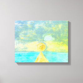 Impresión de canvas Ocean Sun