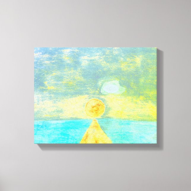 Impresión de canvas Ocean Sun (Anverso)