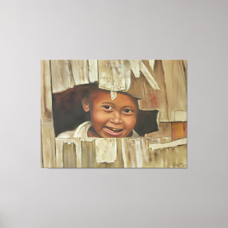 Impresión de canvas Peek-A-Boo Boy