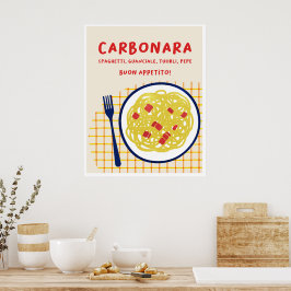 Impresión de carbonara