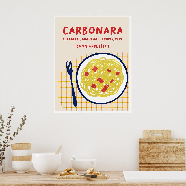 Impresión de carbonara (Cocina)