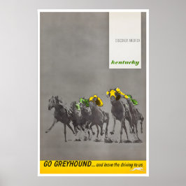 Impresión de carreras de caballos de arte Derby de