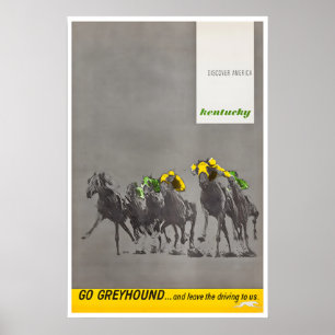 Impresión de carreras de caballos de arte Derby de