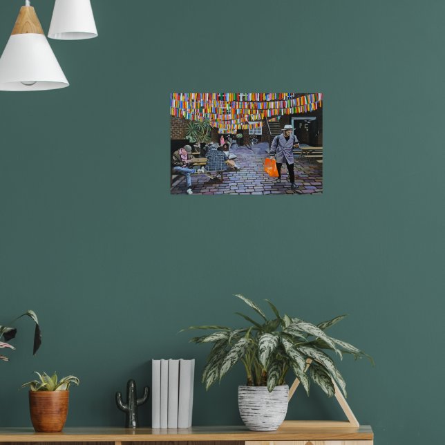 Impresión de carril de ladrillo (Salón 1)