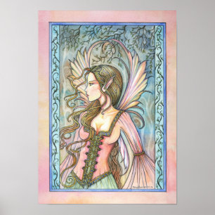 Impresión de cartel de arte de fantasía de hadas d