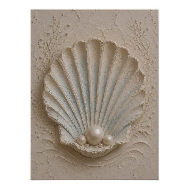 Impresión de cartel de arte de pared de playa cost (Anverso)