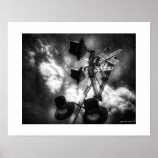 Impresión de cartel de B&W Rustbelt Rail Sentinel