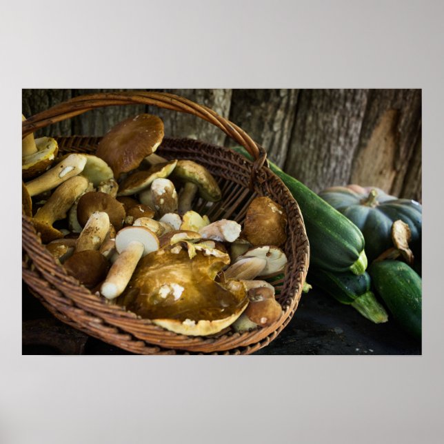 Impresión de cartel de bodegón de comida de otoño (Frente)