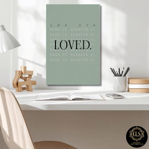 Impresión de cartel de cita de amor minimalista - 