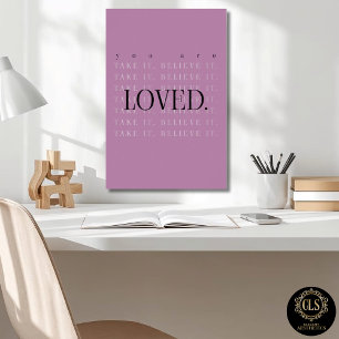Impresión de cartel de cita de amor minimalista - 