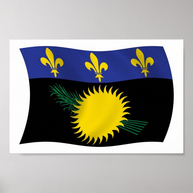 Impresión de cartel de la bandera de Guadalupe (Frente)