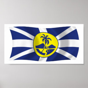 Impresión de cartel de la bandera de la isla de Lo
