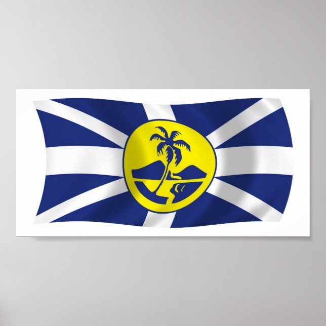 Impresión de cartel de la bandera de la isla de Lo (Frente)
