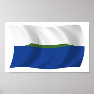 Impresión de cartel de la bandera de la isla de Na