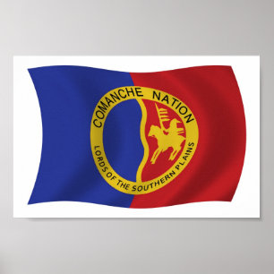 Impresión de cartel de la bandera de la Nación Com