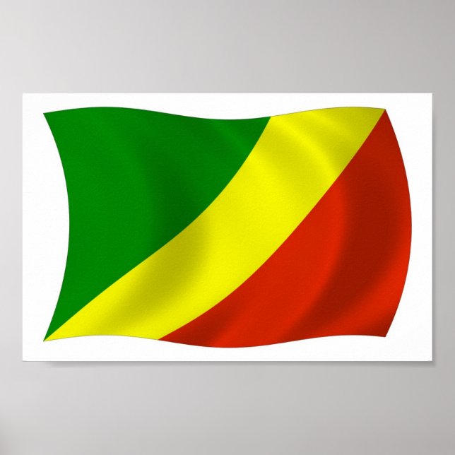 Impresión de cartel de la bandera de la República  (Frente)