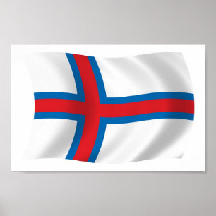 Impresión de cartel de la bandera de las Islas Fer