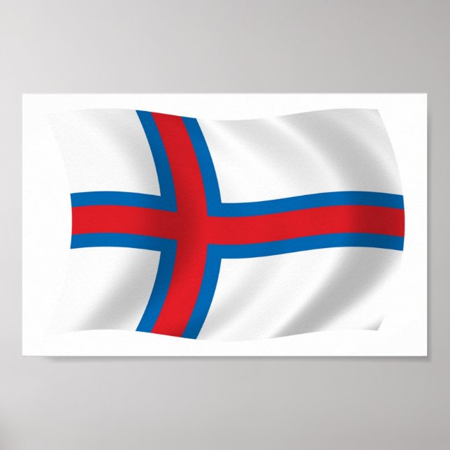 Impresión de cartel de la bandera de las Islas Fer (Frente)
