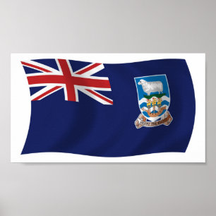 Impresión de cartel de la bandera de las Islas Mal