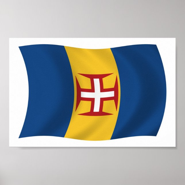 Impresión de cartel de la bandera de Madeira (Frente)