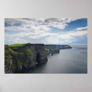 Impresión de cartel de los acantilados de Moher en