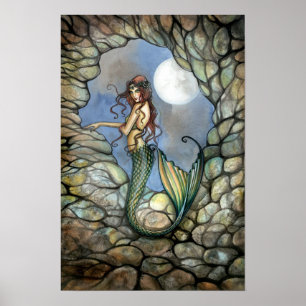 Impresión de cartel de sirena por Molly Harrison