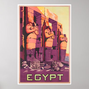 Impresión de cartel de viaje a Egipto Arte egipcio