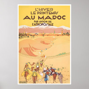 Impresión de cartel de viaje a Marruecos Arte marr