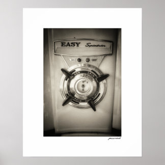 Impresión de cartel del dial de la secadora Easy S